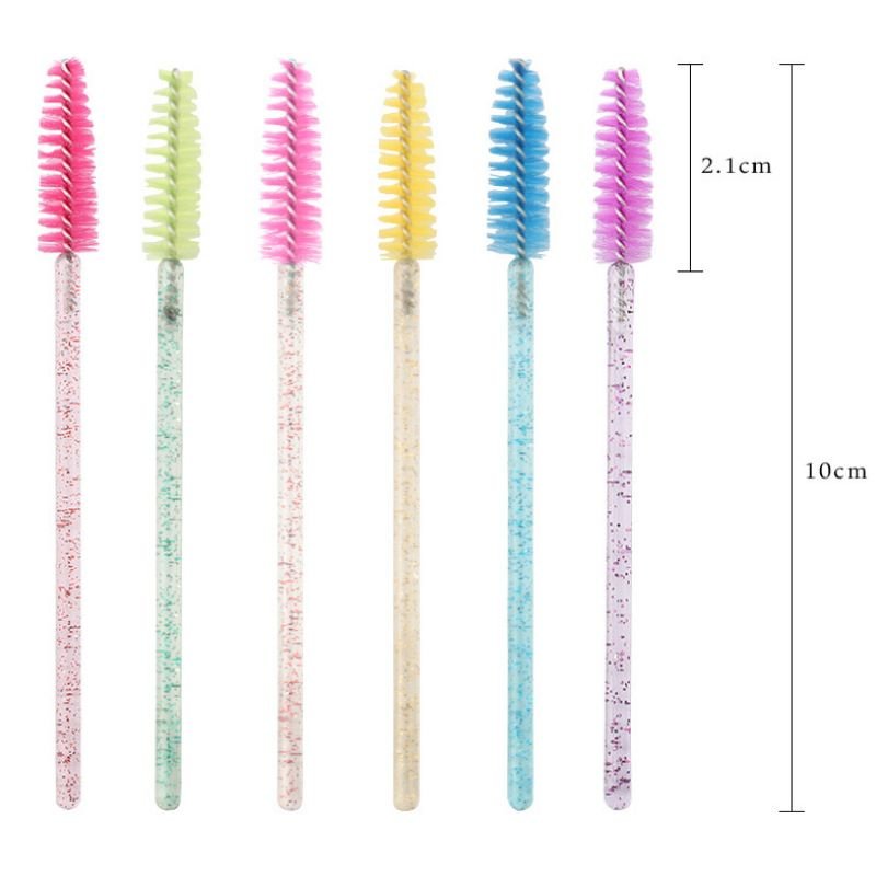 50Pcs Individual Disposable Mascara Applicator Comb Wand Lash Makeup Brushes Tools