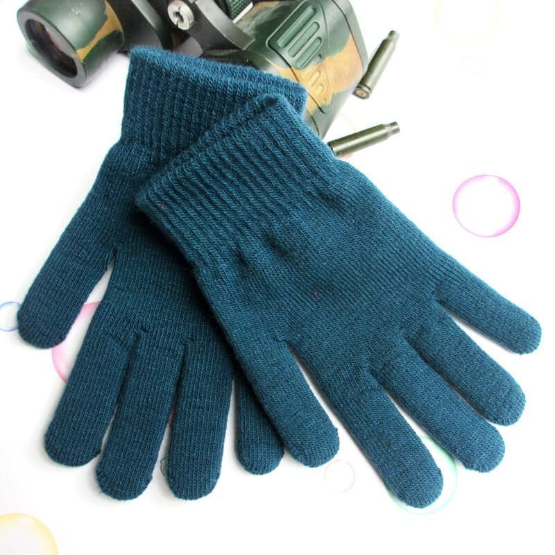 Autumn And Winter Neutral Fashion Cold Warm Knitted Wool Gloves