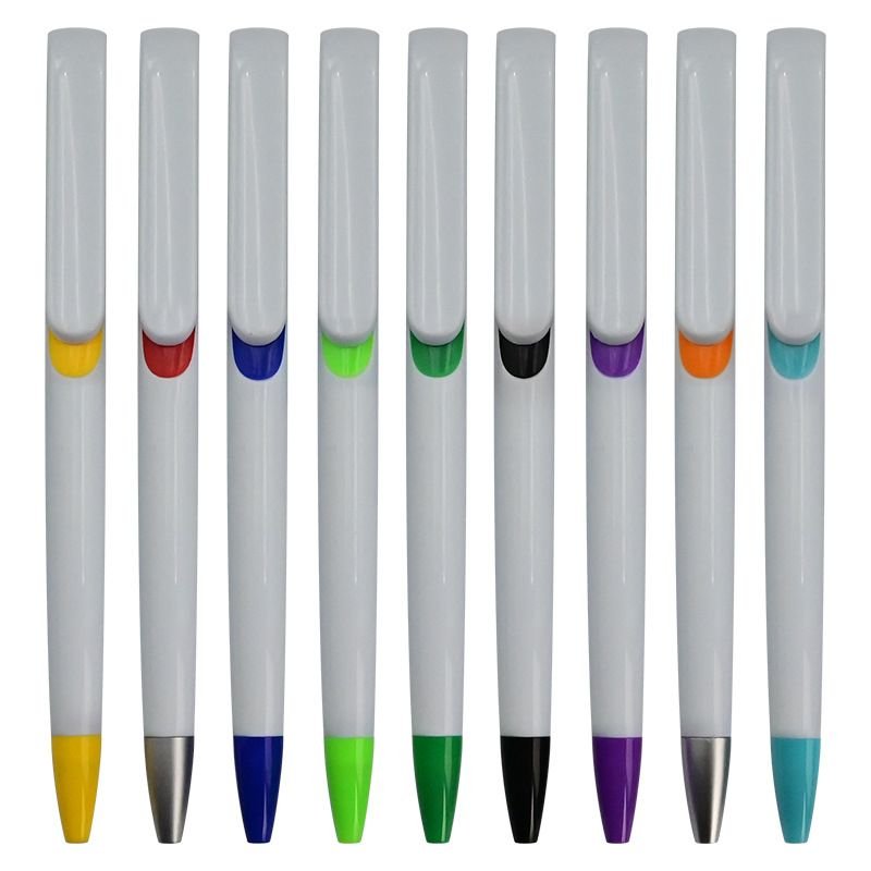 Simple Multicolor Plastic Press Ballpoint Pen