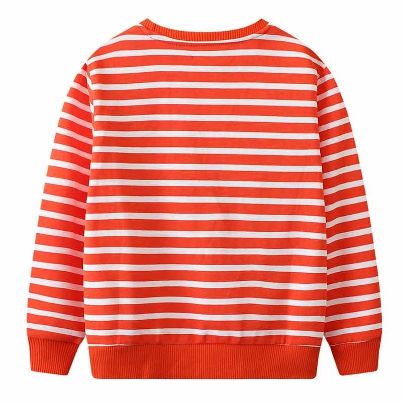 Kids Toddler Boys Casual Cartoon Car Long Sleeve Round Neck Sweatshirts