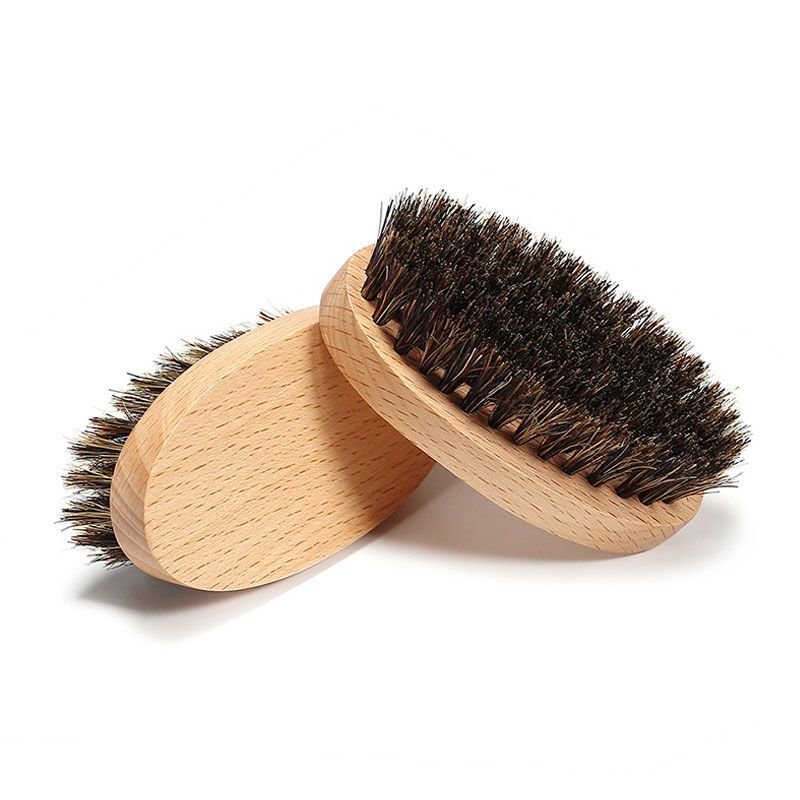 Professional Oval Shape Men Use Personal Care Moustache Brush