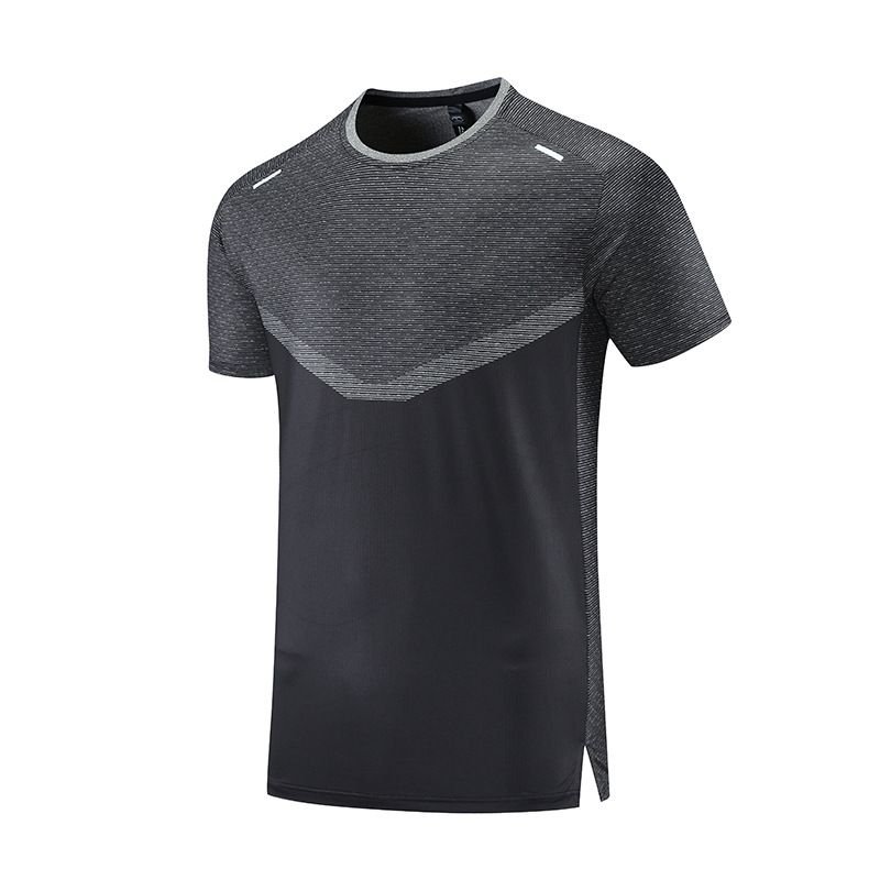 Men Casual Sports Basic Tight Quick Dry Short Sleeve Training T-Shirt