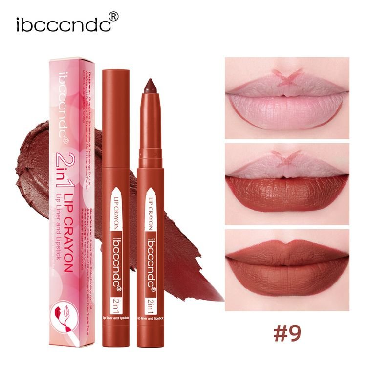 Ibcccndc Women Long-Lasting Waterproof Matte Rotating Lip Liner