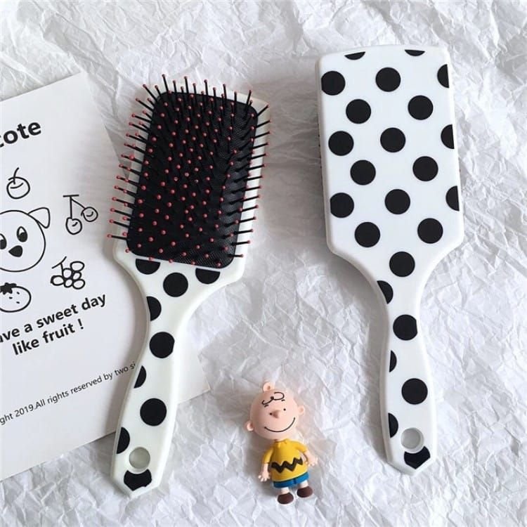 Girl Polka Dot Air Bag Massage Hair Comb