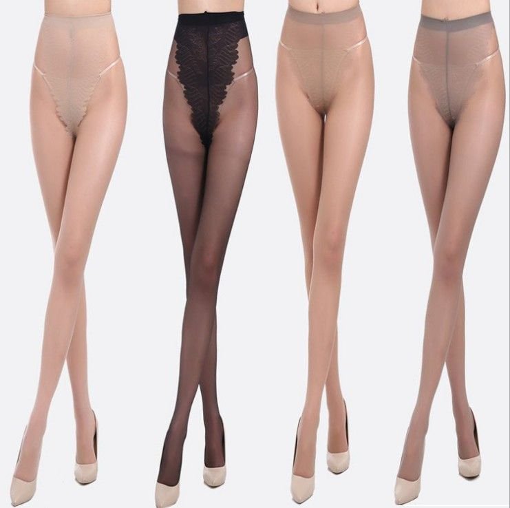 Women Fashion Sexy Core-Spun Silk Butterfly Pantyhose