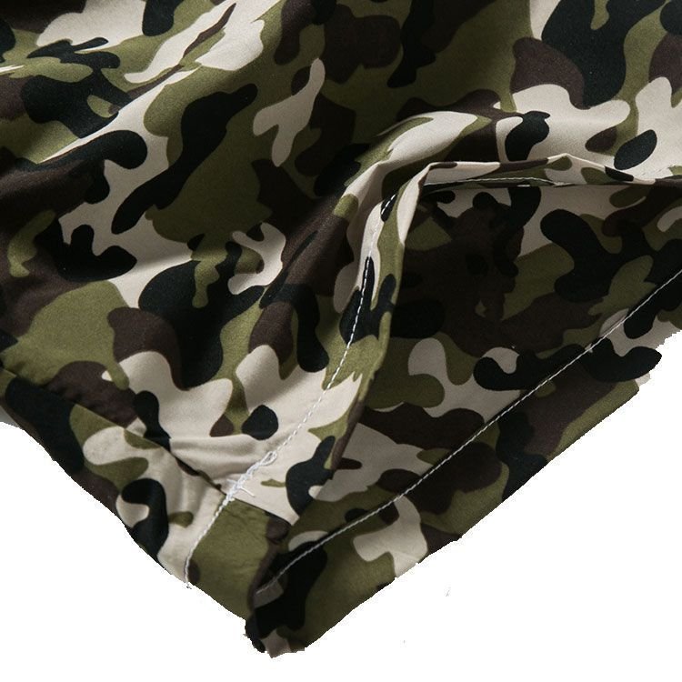 Men Camouflage Print Quick Drying Loose Beach Shorts