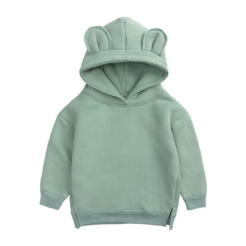 Kids Toddler Baby Infant Girls Boys Fleece Pullovers Hoodies Custom