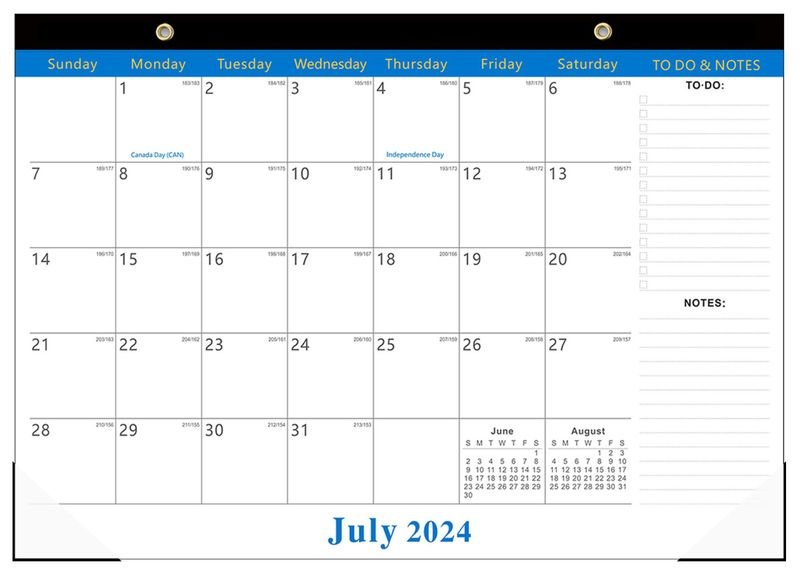 2025 Wall Calendar Transparent Corner Protecting Simple Desktop Planning