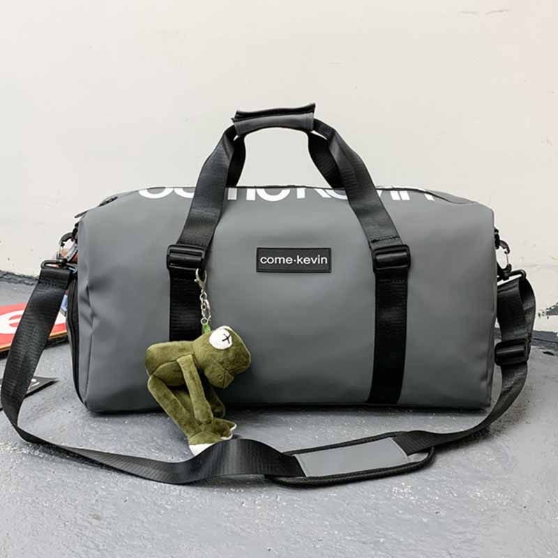 Men Casual Athleisure Letter Print Dry And Wet Separation Oxford Duffle Bags