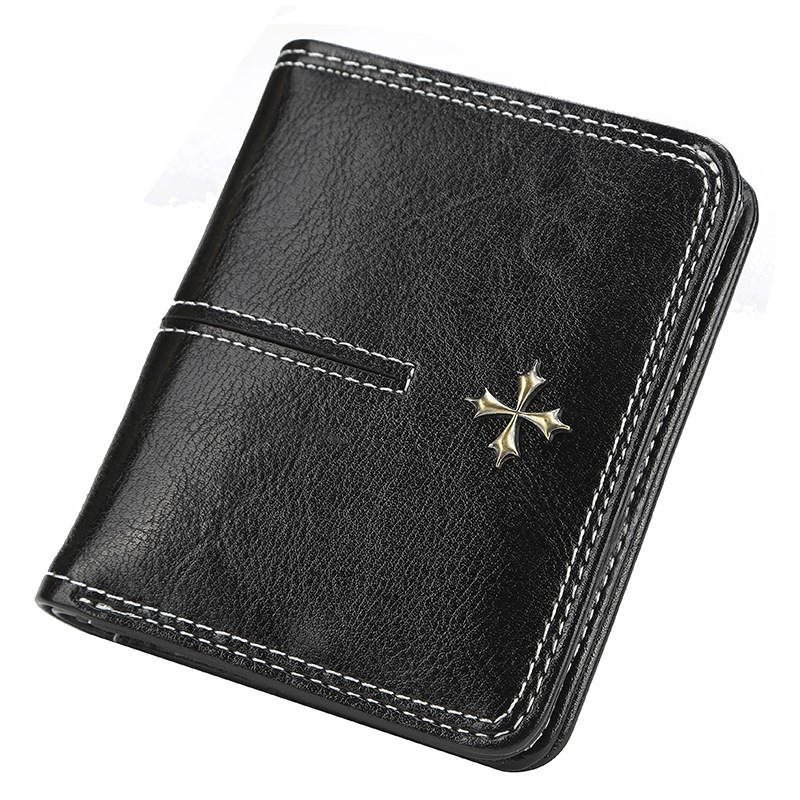 Woman Solid Color Mini Bifold Wallet