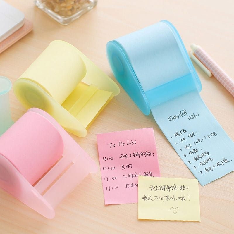 Roll Type Solid Color Sticky Note