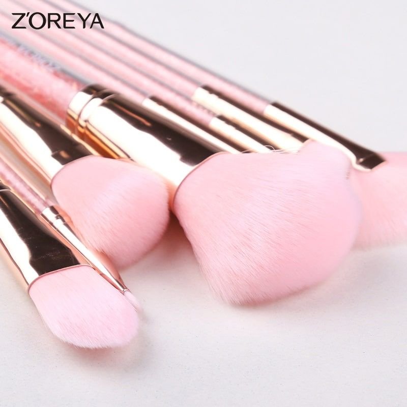 10pcs/Set Women Professional Soft Makeup Brush Set With Bag