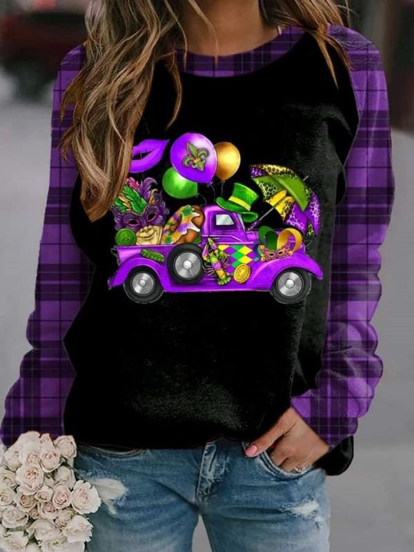 Mardi Gras Carnival Crewneck Sweatshirt