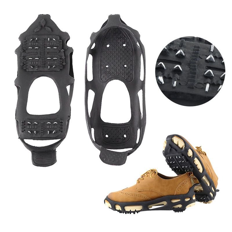 Outdoor Mountain Climbing Anti-Slip 24 Tooth TPE Material Anti-Slip Shoe Cover Accessories